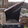 Endeavour  - Sculter  Malcolm Robertson 2012  Inspired by Cunard Liners built on Clyde.